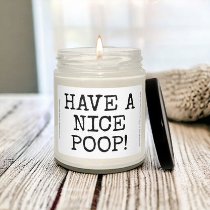 Have a nice poop Scented Soy Candle, 9oz - SKU-0192-W