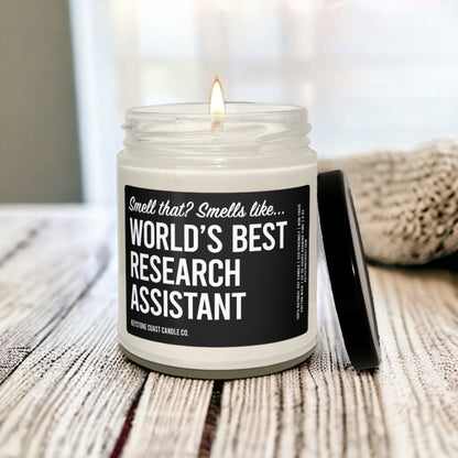 Worlds best research assistant Scented Soy Candle, 9oz