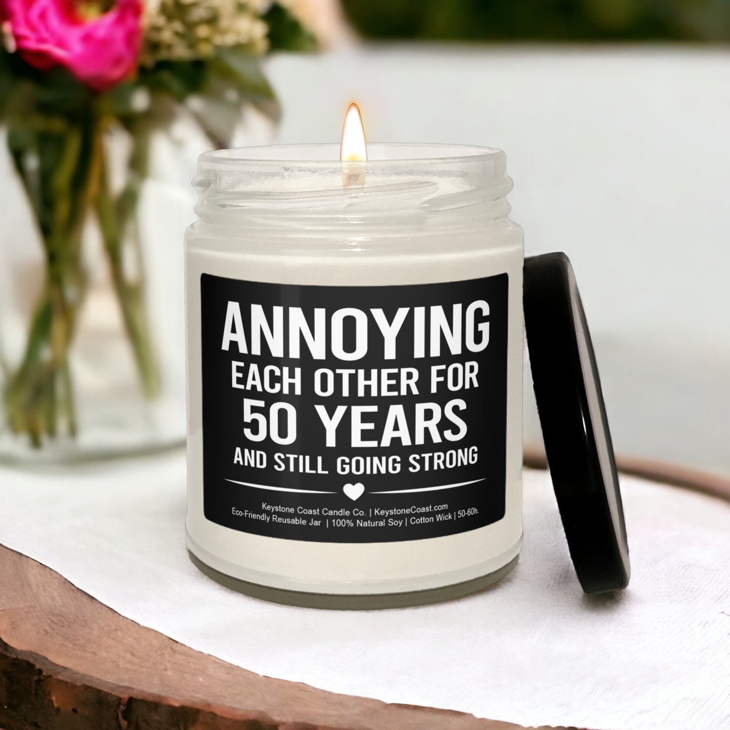 Annoying each other for 50 years Scented Soy Candle, 9oz