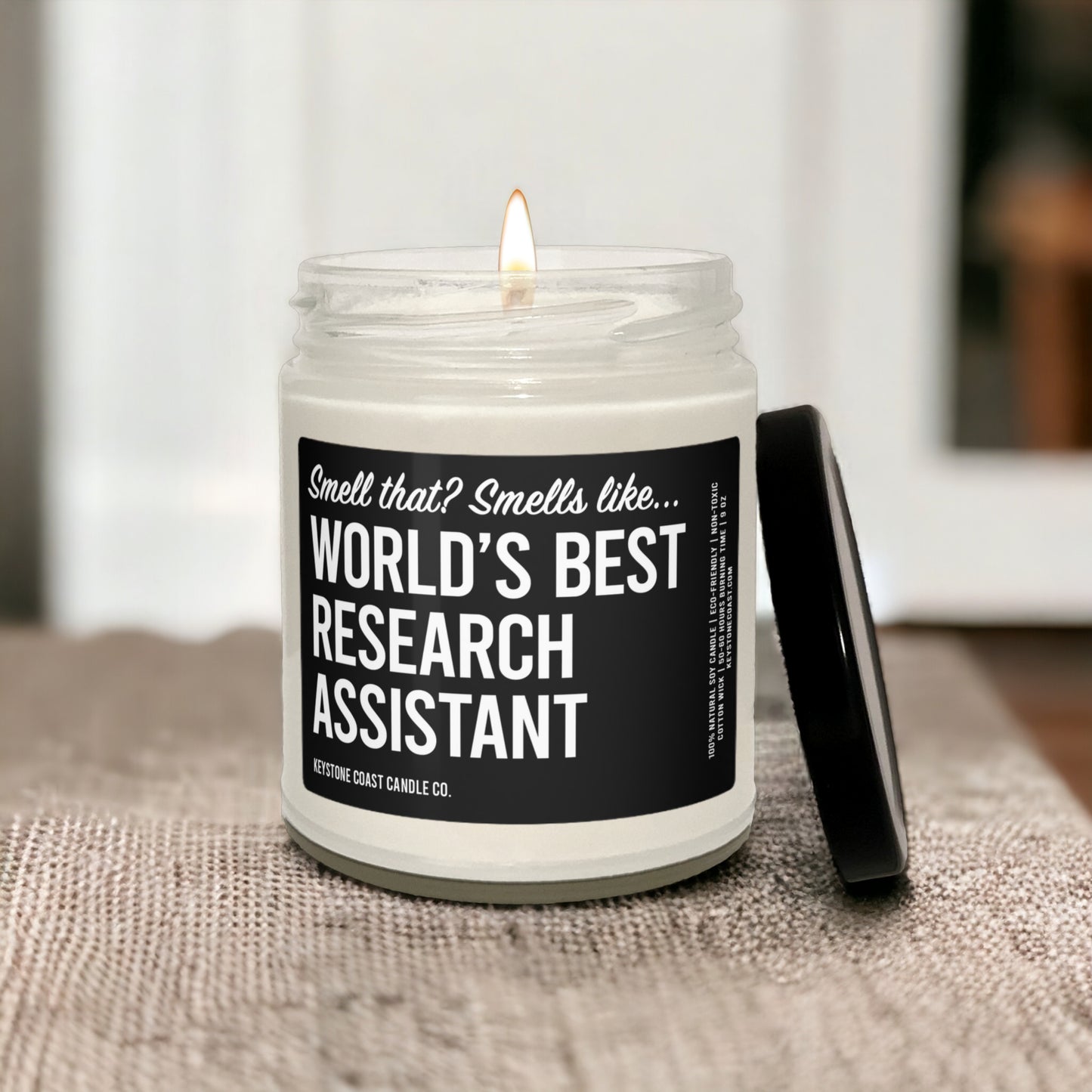 Worlds best research assistant Scented Soy Candle, 9oz